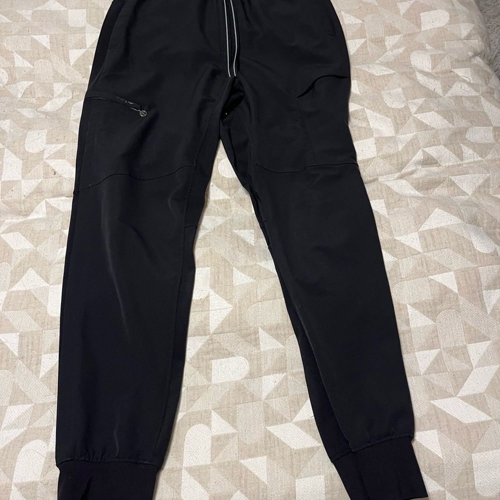 Healing Hands Black Men's Scrub Pants